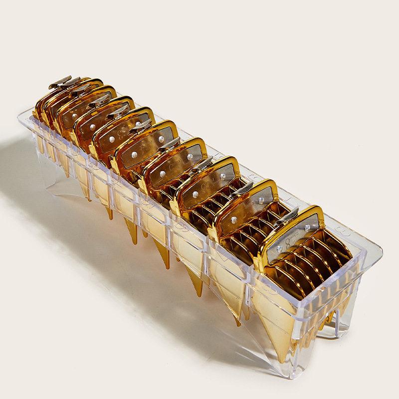 新款直销定位梳电推剪卡套士油头电推剪带铁片理发器配件彩色套装