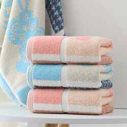 新款直销高阳毛巾棉质开心兔卡通加厚柔软吸水面巾家用成人擦手洗