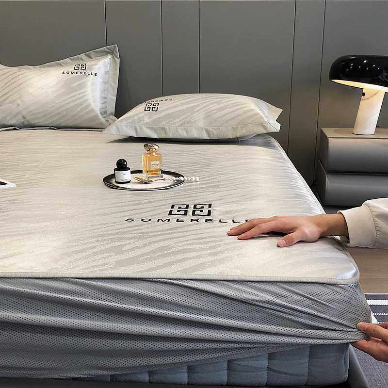 新款直销86M0轻奢冰丝凉席1.5夏天1.8米空调席床笠款婴儿可用三件,床上用品,冰丝席,淘宝优惠券,粉丝福利购,淘宝优惠卷