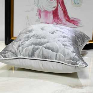 新款直销现代轻奢客厅沙发抱枕中式简约浅灰色卧室床头靠垫亚马逊