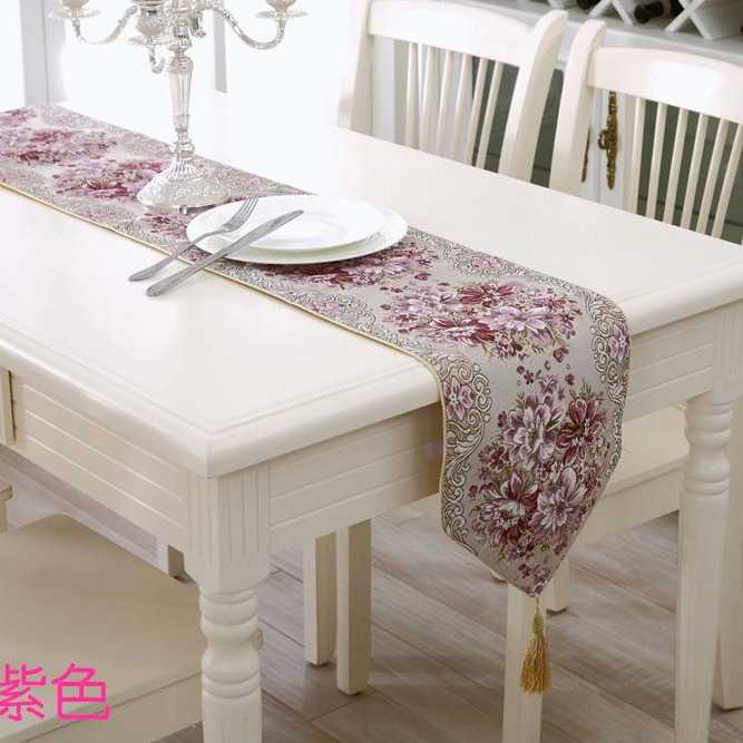 新款直销时尚桌旗欧式餐桌布绣花布艺现代简约田园中式茶几布床旗