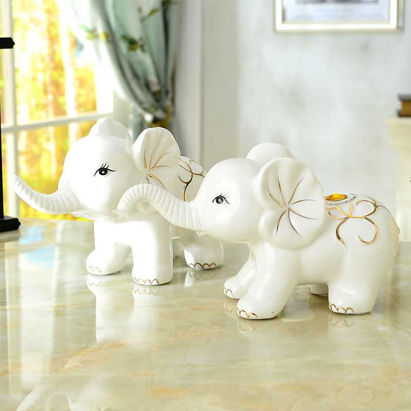 新款直销欧式家居装饰品大象结婚客厅酒柜摆件工艺品情侣对象8