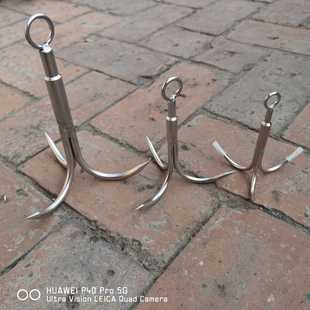 新款直销三爪打捞锚钩飞虎爪钓鱼用品大全水草刀锚刀三锚钩捞草钩