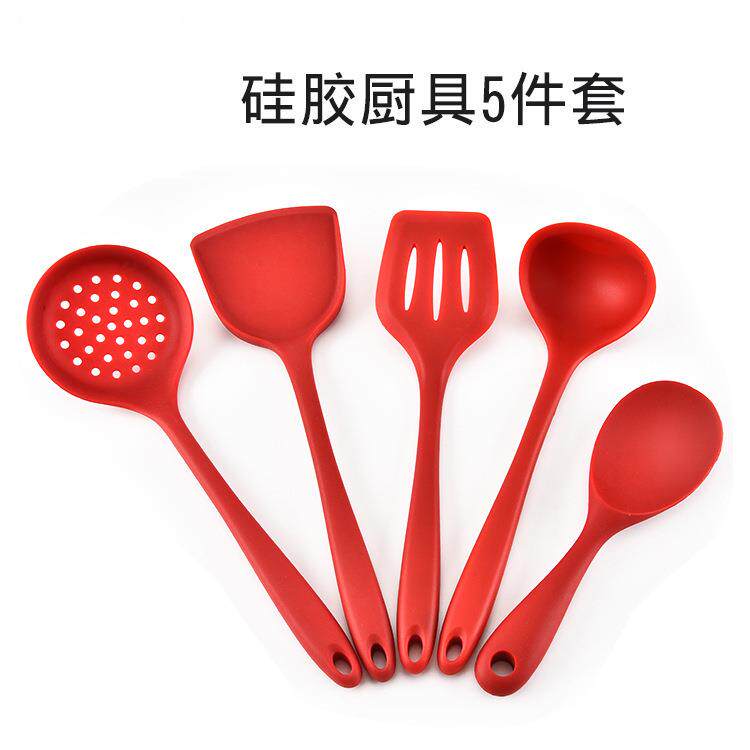 新款直销烹饪勺铲套装 硅胶厨具套烹饪勺铲不粘锅套装厨房用具炒