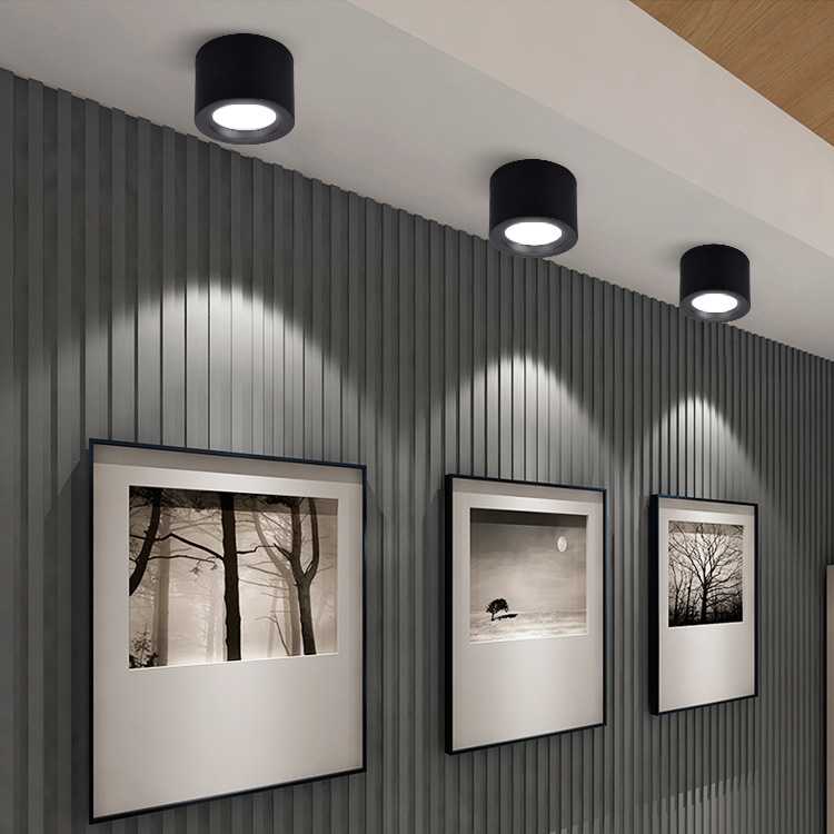 新款直销led明装筒灯吊线圆形简约单灯免开孔5W7W9W12W18W商场家