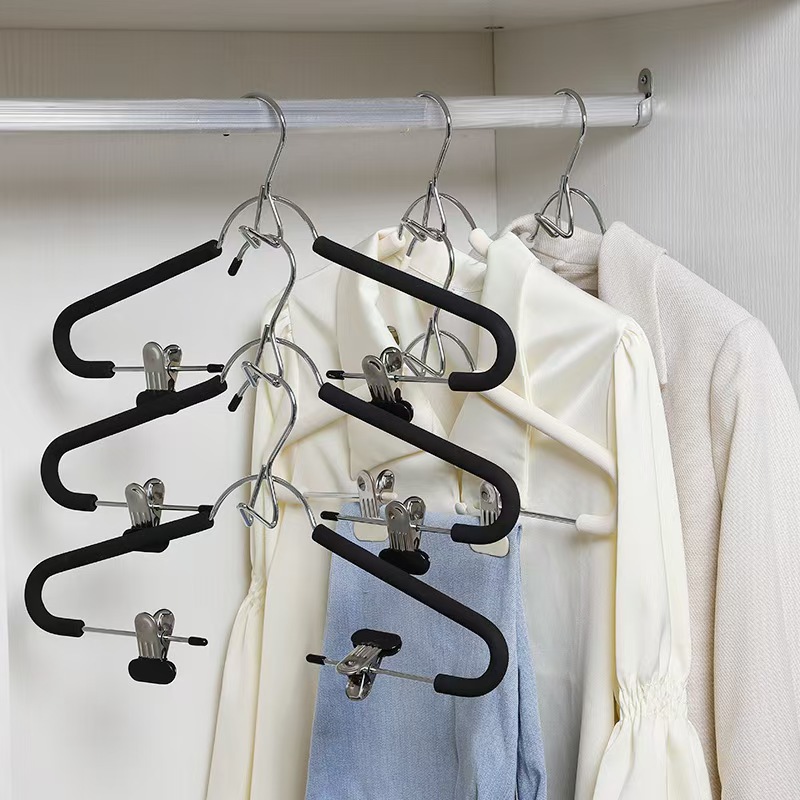 套装衣架连体防滑家用多功能无痕衣服撑挂马面裙裤带夹汉服