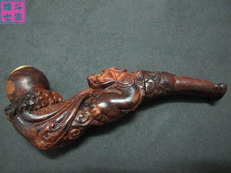 烟斗世家 红木艺术品烟嘴越南黄花梨黑油梨烟斗烟具一物一拍