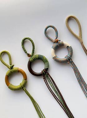 果壳风铃手工编织半成品材料包