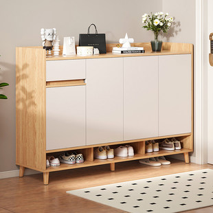 工厂直发香港包实木鞋柜家用门口室内新款2024爆款入户玄关柜阳直