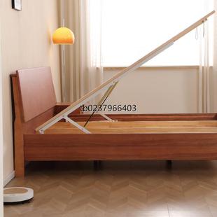 香港北欧全实木地暖箱体床高脚离地高箱储物床白蜡木床收纳储