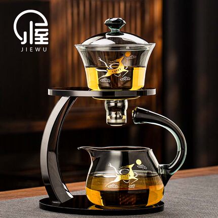 玻璃茶具套装家用懒人自动泡茶神器功夫茶杯茶壶轻奢高档办公室