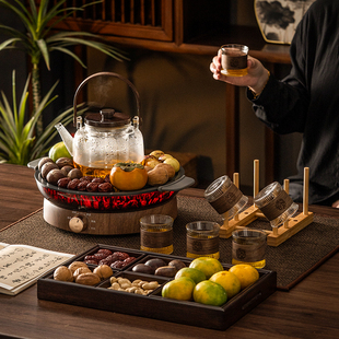 围炉煮茶电炉2025新款罐罐茶炉一整套网红煮茶器烤奶茶罐煮茶壶