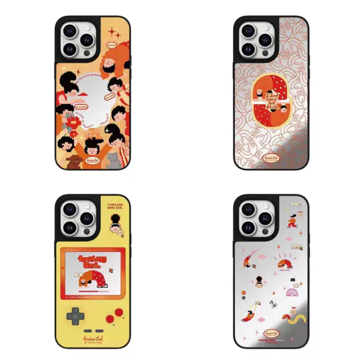 C家MagSafe游戏机下腰女孩适用于苹果镜面磁吸手机壳iPhone17Air明星同款16ProMax高级感15/14可爱13/12防摔