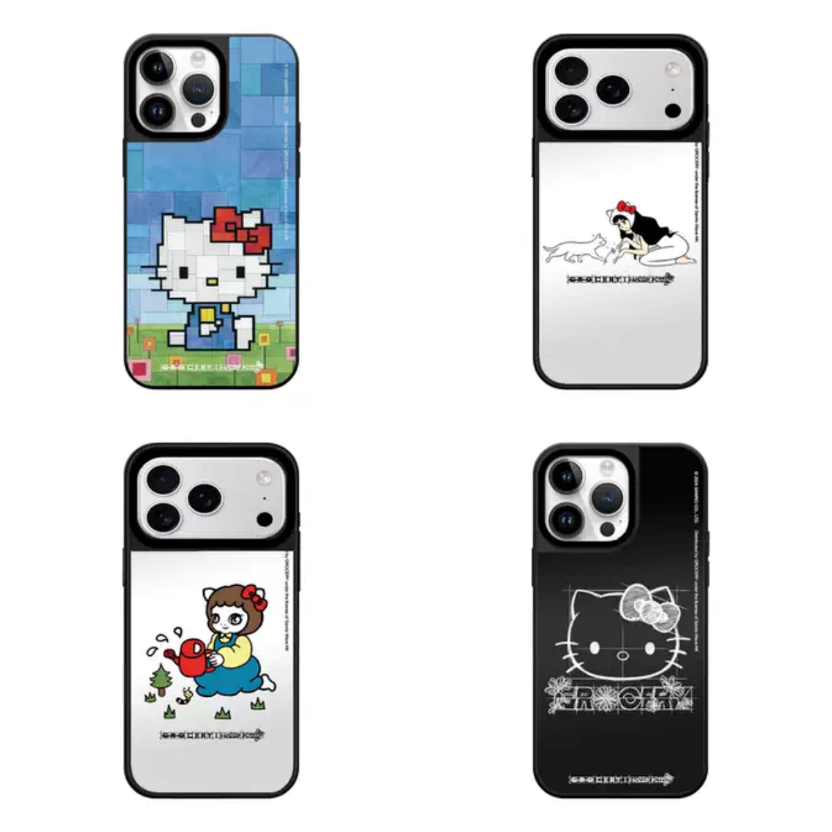 C家MagSafe积木线条KT凯蒂猫适用于苹果磁吸手机壳iPhone17Air防摔16ProMax高级感15镜面14网红13/12明星同款