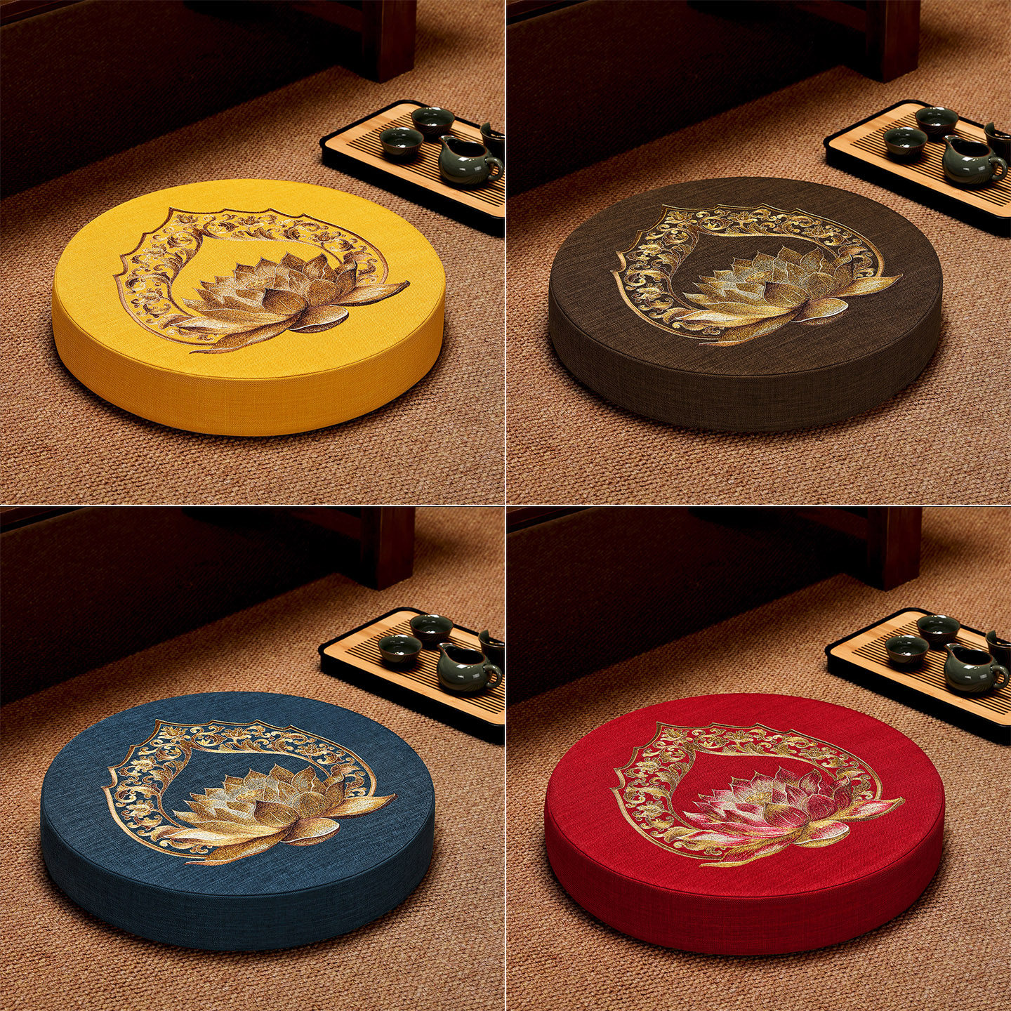 新中式蒲团坐垫打坐禅修拜佛垫家用磕头跪拜垫子佛堂烧香静坐冥想,居家布艺,蒲团,淘宝优惠券,粉丝福利购,淘宝优惠卷