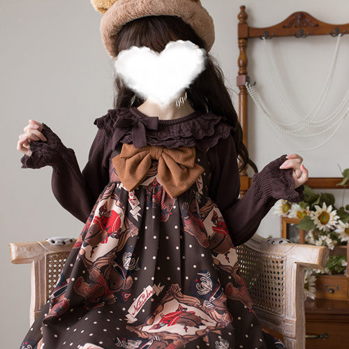 lolita秋冬内搭套头毛衣