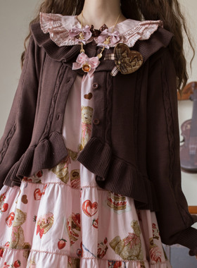 [热巧]Lolita短款毛衣开衫洛丽塔开衫复古针织软妹少女可爱