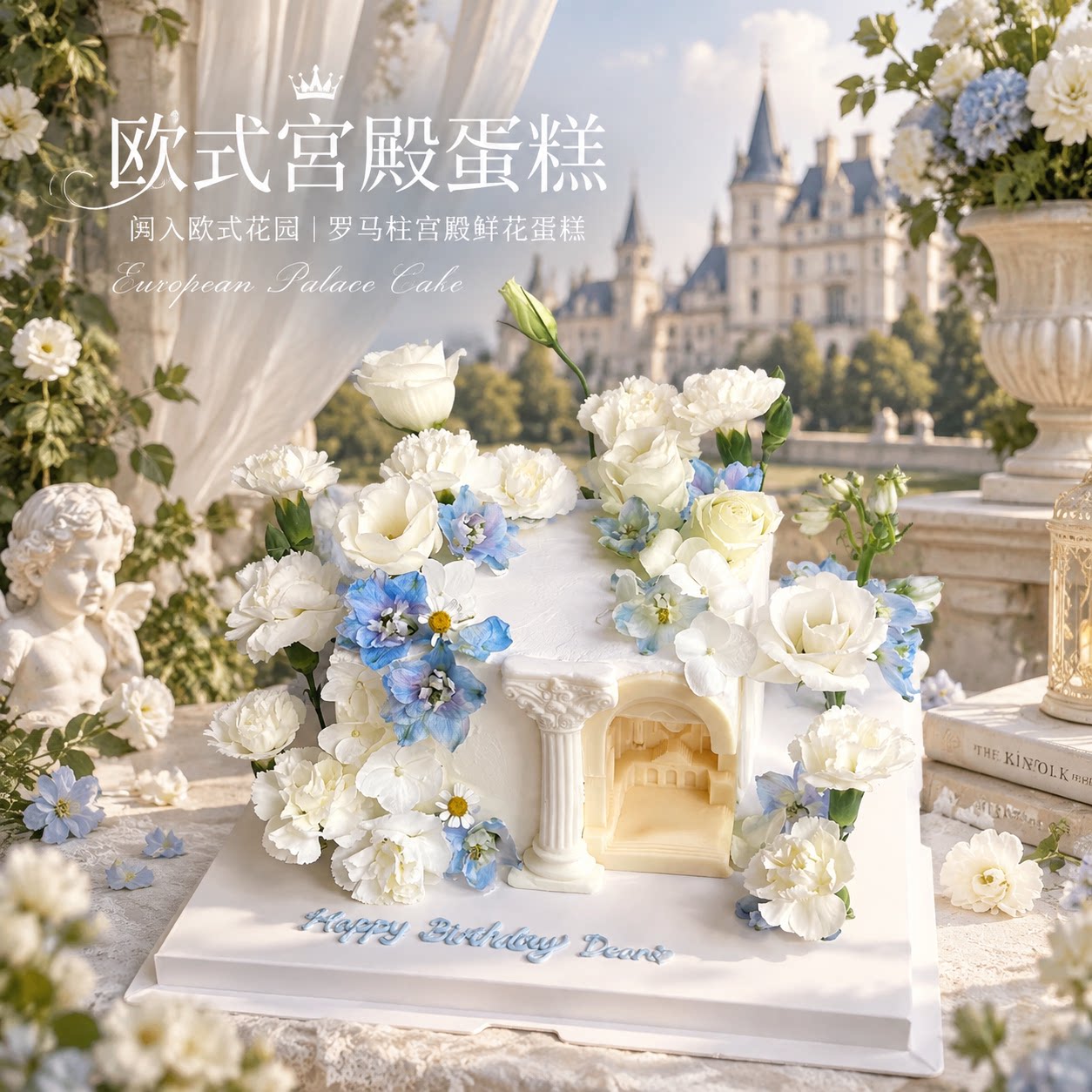 女神鲜花宫殿蛋糕同城配送