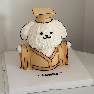 皇帝表情包生日蛋糕狗皇帝龙颜大悦定制同城配送