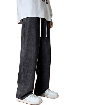 烟灰色牛仔裤男广州新塘美式高街