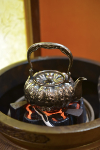 包邮 博茶堂功夫茶具 煮茶壶 茶壶日本皆川堂造铜镀银南瓜形泡茶壶