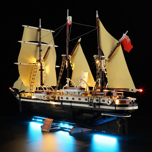 YEABRICKS适用乐高ICONS系列10335灯饰坚忍号探险船LED灯光组配件