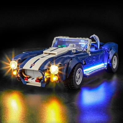 YEABRICKS适用乐高10357灯饰 谢尔比眼镜蛇跑车427 S/C LED灯光组