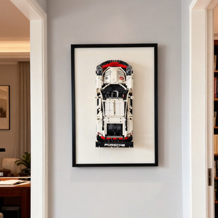 创意电表箱装饰画乐高汽车展示画实木电闸箱免打孔翻盖强电箱挂画