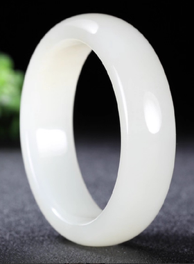 【久龙玉器】收藏级 正品特细和田玉手镯 精品和田玉手镯64.16