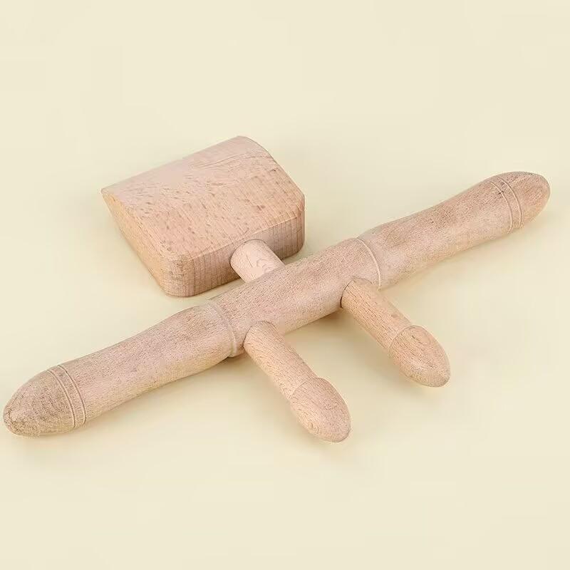 实木升阳铲刮痧铲擀筋棒背部按摩疏通经络拨筋棒点穴推背棒