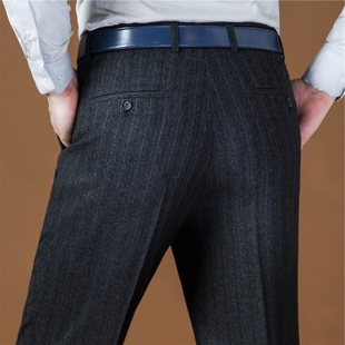 裤 PHLODINCA 西装 男秋冬直筒宽松垂感厚款 高级感中年爸爸毛呢西裤