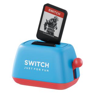 海备思Switch卡盒卡带收纳盒卡带盒ns/OLED游戏弹跳式弹射周边创意可爱配件lite吐司机面包机卡槽