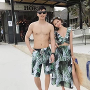 Áo tắm Hàn Quốc 2019 Cặp đôi sinh viên Áo tắm mới Vỏ bụng bikini mỏng Váy cho nam Quần dài mùa xuân - Vài đồ bơi