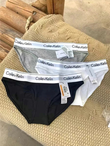 CK&QA女士内裤女纯棉全棉抗菌舒适透气提臀包臀薄款中低腰三角裤