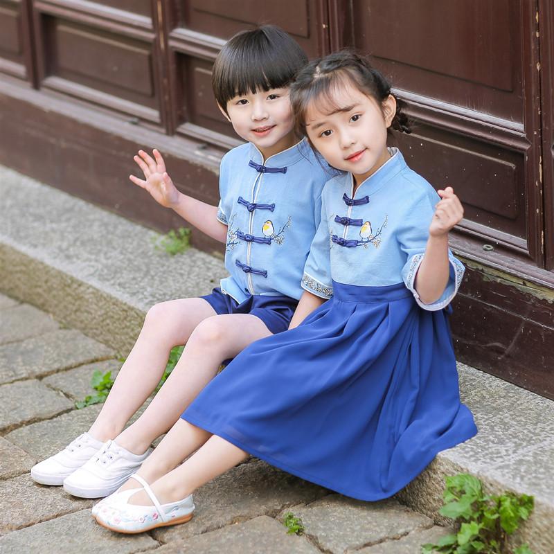 六一中国风小学生民族儿童演出服