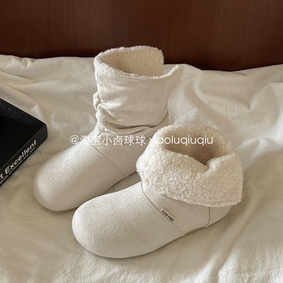 小卤球球鞋女款加绒保暖二棉鞋