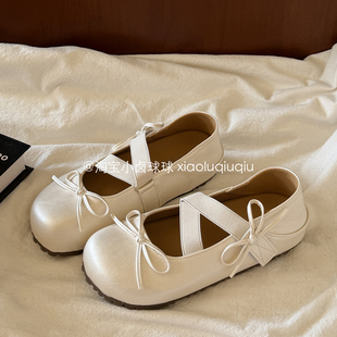 法式芭蕾舞鞋百搭玛丽珍鞋夏季女鞋2026新款今年流行爆款浅口单鞋