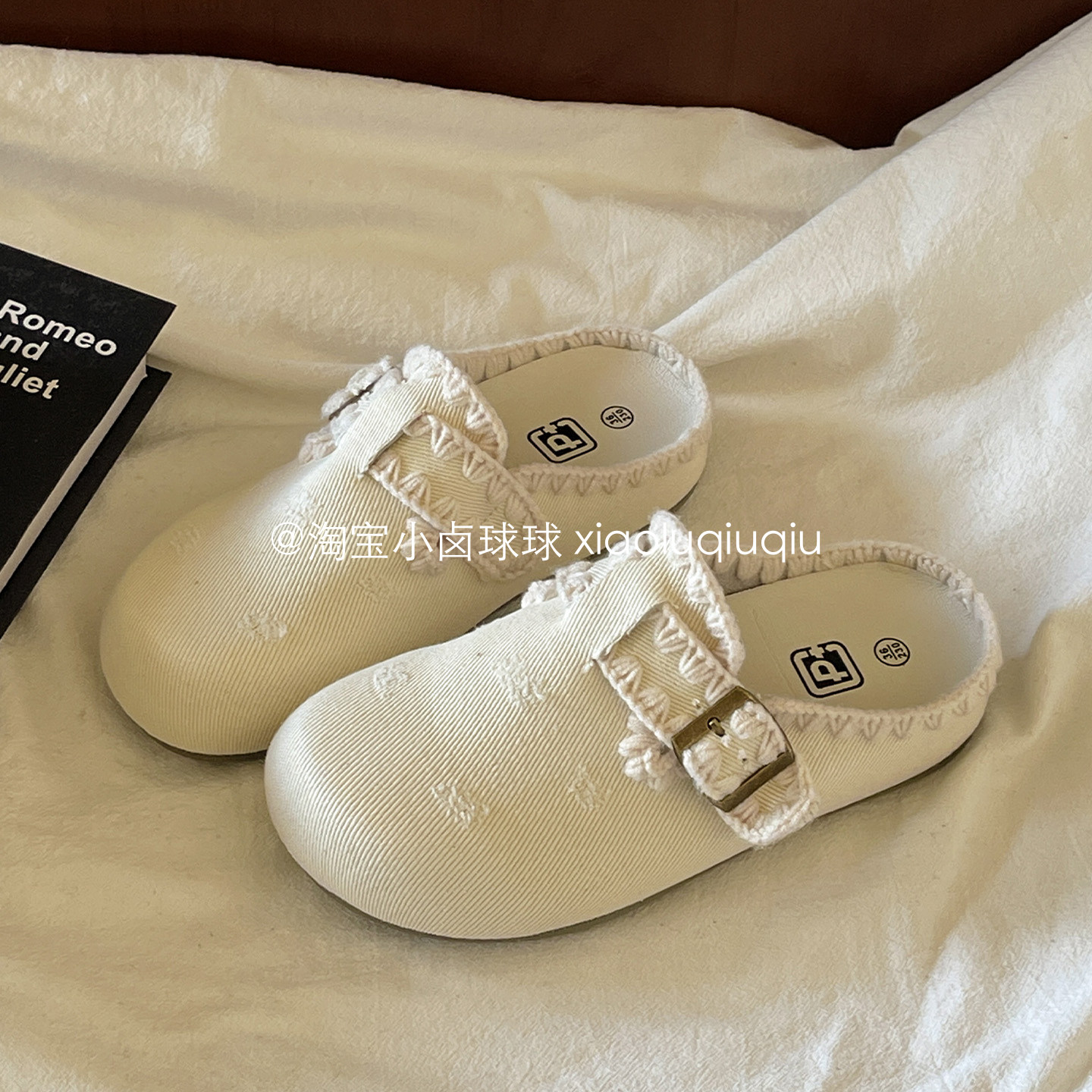 小卤球球 一脚蹬勃肯鞋2026年新款半拖鞋子女ins潮百搭小众懒人鞋,女鞋,勃肯鞋/软木鞋,淘宝优惠券,粉丝福利购,淘宝优惠卷