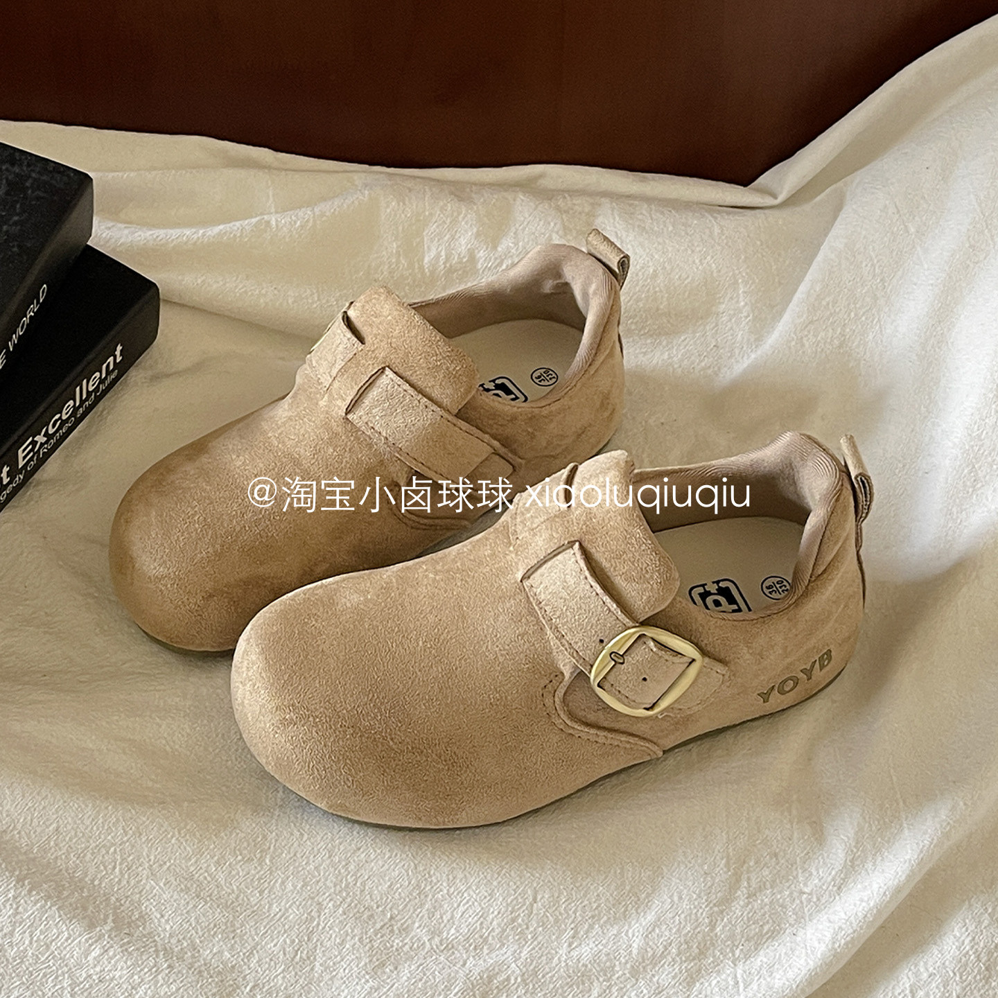 小卤球球超火一脚蹬勃肯鞋全包懒人鞋2026春季新款百搭小众休闲鞋,女鞋,勃肯鞋/软木鞋,淘宝优惠券,粉丝福利购,淘宝优惠卷