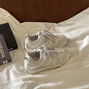 春季 百搭小众德训板鞋 2026新款 休闲阿甘厚底小白鞋 爆款 小卤球球