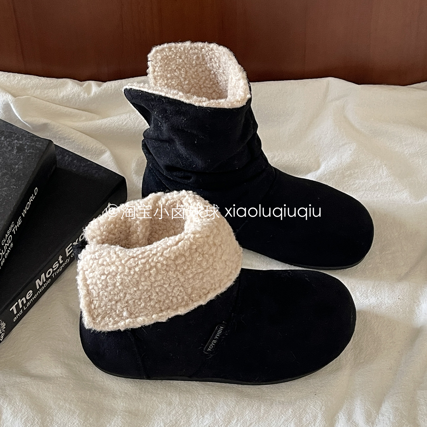 小卤球球超好看冬鞋雪地靴女加绒二棉鞋厚底短靴保暖2025新款板鞋