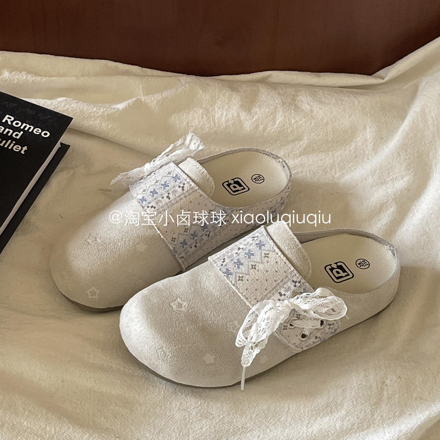 小卤球球半拖鞋女外穿懒人鞋子2026超火懒人一脚蹬勃肯鞋包头拖鞋,女鞋,勃肯鞋/软木鞋,淘宝优惠券,粉丝福利购,淘宝优惠卷