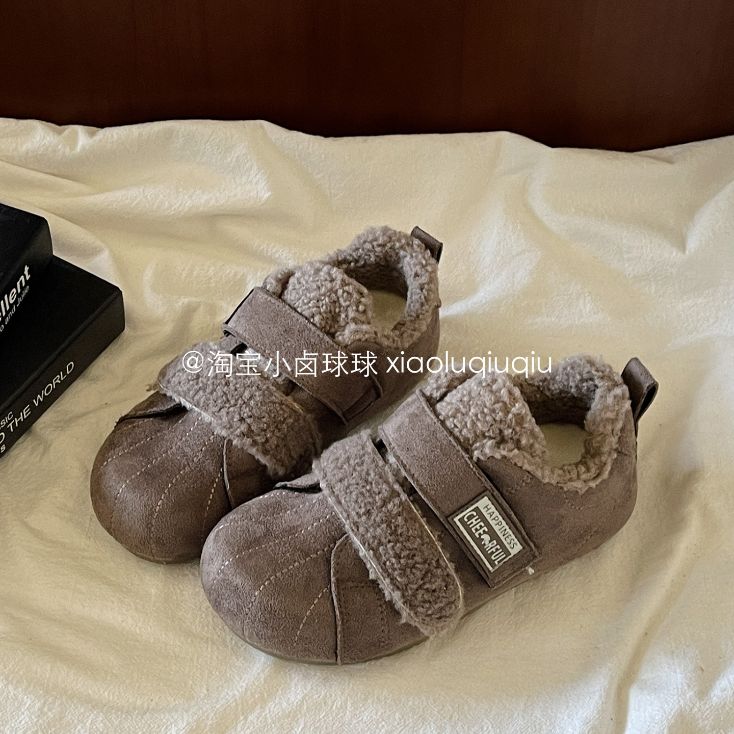 小卤球球加绒鞋子女鞋板鞋女款2025新款冬季小白鞋百搭厚底休闲鞋,女鞋,棉鞋,淘宝优惠券,粉丝福利购,淘宝优惠卷