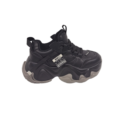 F3女鞋2024冬新款纯皮休闲时尚老爹鞋百搭加绒保暖女棉鞋60057-2