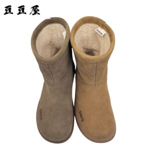 豆豆屋女鞋2024冬季新款时装靴潮流百搭厚底雪地靴女棉鞋719-6