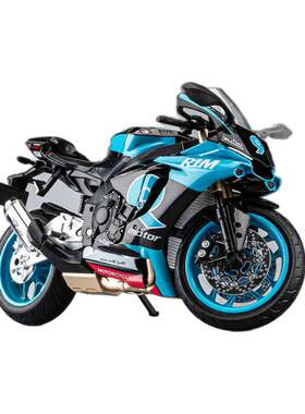 1:9雅玛哈R1M合金摩托车模型仿真机车赛车摆件儿童玩具车礼物