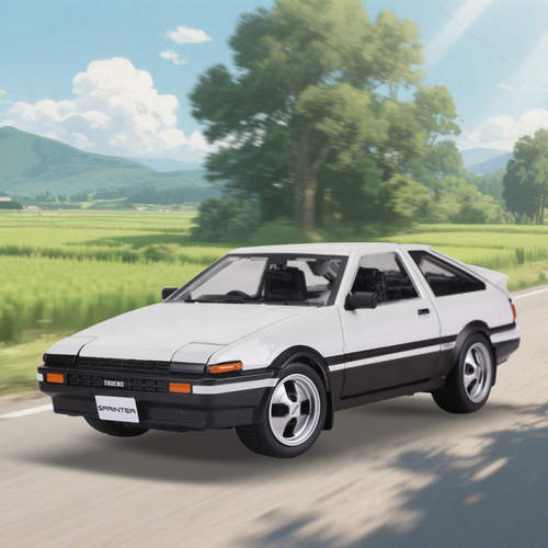新款美驰图1:24丰田Toyota AE86合金仿真汽车模型收藏摆件头文字D