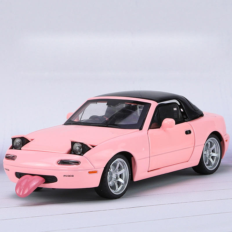 新款众源兴21021散装MX5汽车1/32仿真儿童声光合金车模型玩具