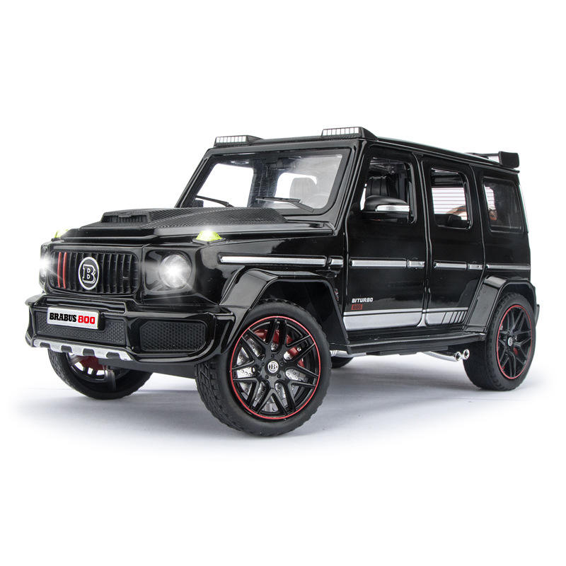 新款 新品1:24巴博斯G800仿真合金汽车声光模型摆件儿童玩具