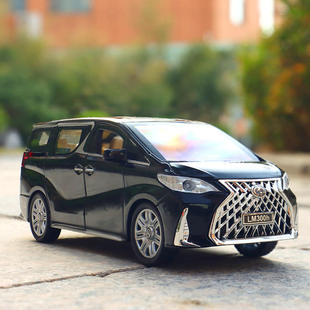 新款 新奥1/32雷克萨斯LM合金汽车模型面包车保姆车声光玩具盒装